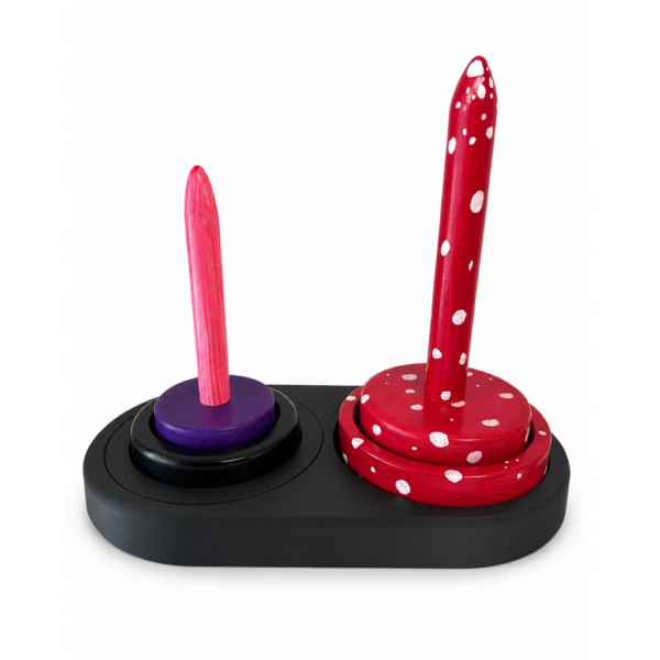 3D-gedruckt aus PLA, Doppelsockel für 2 Wollabroller