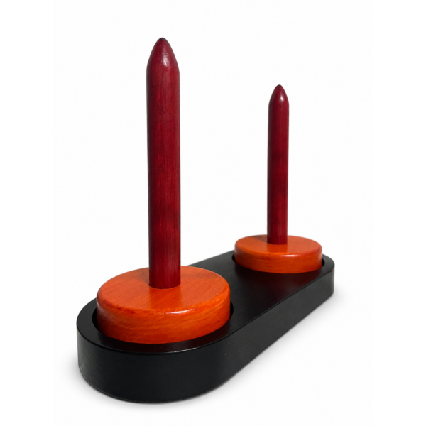 Doppelwollabroller Schwarz Orange Dunkelrot